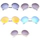 Women Ladies Retro Round Lens Uv Protection Sun Glassess Full Frame Eyewear