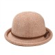 Women Ladies Shaped Dome Knot Chenille Top Hat Vintage Elegant All-Match Basin Cap