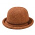 Women Ladies Shaped Dome Knot Chenille Top Hat Vintage Elegant All-Match Basin Cap