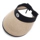 Women Ladies Summer Empty Top Outdoor Flat Hat Casual Match Straw Hat