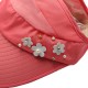 Women Ladies Summer Outdoor Anti-UV Beach Sunscreen Sun Hat Flower Print Caps