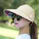 Women Ladies Summer Outdoor Anti-UV Beach Sunscreen Sun Hat Flower Print Caps