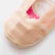 Women Ladies Summer Thin Breathable Boat Socks Casual Non-slip Silicone Invisible Socks