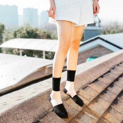 Women Ladies Summer Thin Socks Transparent Breathable Middle Tube Socks