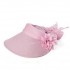 Women Ladies Summer Uv Proof Sun Hat Outdooors Gardening Beach Flower Foldable Visor Hat