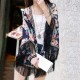 Women Laides Chiffon Flower Printed Tassel Sunscreen Scarf Multifunction Floral Beach Shawls