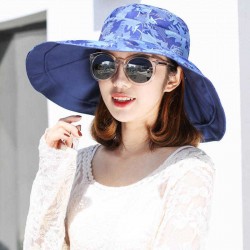 Women Lightweight Wide Birm Bucket Beach Cap Outdoor Sun Protection Fishing Hat Visor