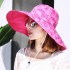 Women Lightweight Wide Birm Bucket Beach Cap Outdoor Sun Protection Fishing Hat Visor