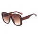 Women Man Anti-UV Sunglasses Two-color Box Sunglasses Square Box Sunglasses