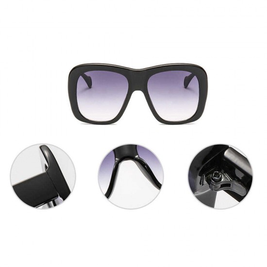 Women Man Anti-UV Sunglasses Two-color Box Sunglasses Square Box Sunglasses