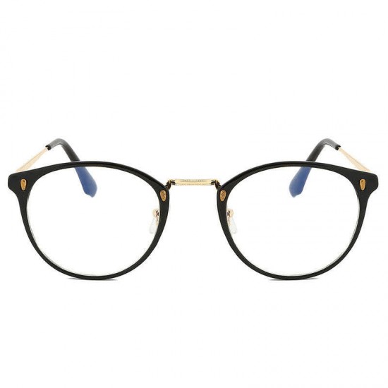 Women Men Casual Metal Frame Optical Glasses Ground Fashion Blue Light Blocking Glasses