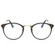 Women Men Casual Metal Frame Optical Glasses Ground Fashion Blue Light Blocking Glasses