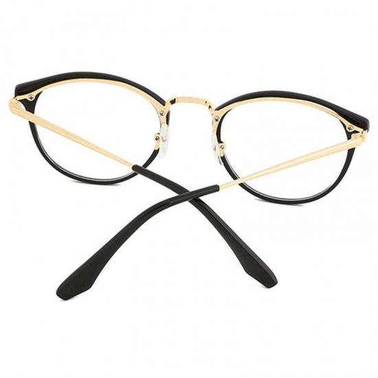 Women Men Casual Metal Frame Optical Glasses Ground Fashion Blue Light Blocking Glasses