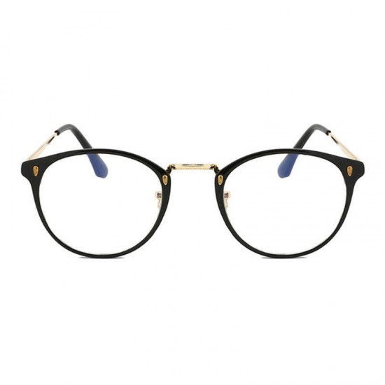 Women Men Casual Metal Frame Optical Glasses Ground Fashion Blue Light Blocking Glasses