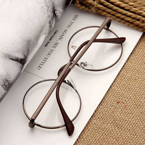 Women Men Casual Retro Ground Reading Glasses Frame Myopia Optical Glasses