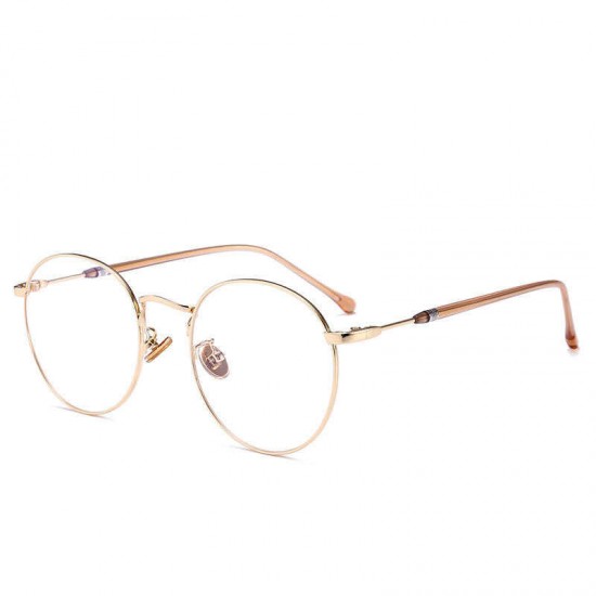 Women Men Casual Round Metal Thin-sided Myopia Frame Optical Reading Glasses