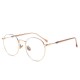 Women Men Casual Round Metal Thin-sided Myopia Frame Optical Reading Glasses