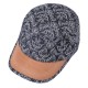 Women Men Cotton Print Sunscreen Flat Hats Outdoor Casual Travle Visor Caps