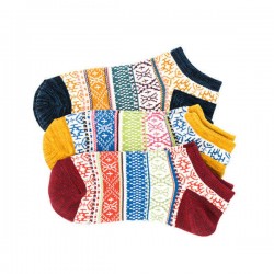 Women Men Ethnic Style Cotton Ankle Socks Casual Elastic Breathable Socks