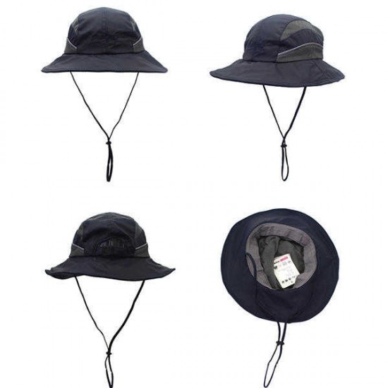 Women Men Foldable Couple Summer Fisherman Hats Outdoor  Wide Brim Sunscreen Bucket Hat