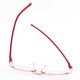 Women Men Frameless Trimming Diamond Reading Glasses Blue Light Blocking Glasses