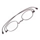 Women Men Full Frame Metal Legs Foldable Anti-blue Light Comfortable Reading Glasses