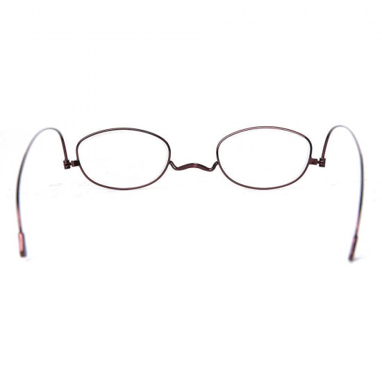 Women Men Full Frame Metal Legs Foldable Anti-blue Light Comfortable Reading Glasses