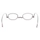 Women Men Full Frame Metal Legs Foldable Anti-blue Light Comfortable Reading Glasses