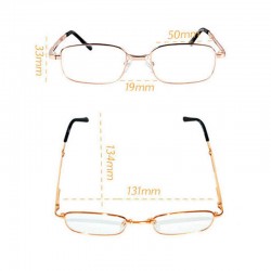 Women Men Metal Frame Presbyopic Glasses Folding Portable Elegant Reading Glasses