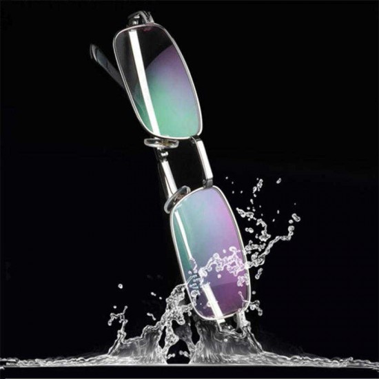 Women Men Metal Frame Presbyopic Glasses Folding Portable Elegant Reading Glasses