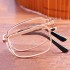 Women Men Metal Frame Presbyopic Glasses Folding Portable Elegant Reading Glasses