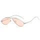 Women Men Outdoor Trend Street Shooting Glasses Retro Bend Foot Ocean Lens Sunglasses