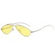 Women Men Outdoor Trend Street Shooting Glasses Retro Bend Foot Ocean Lens Sunglasses