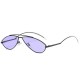 Women Men Outdoor Trend Street Shooting Glasses Retro Bend Foot Ocean Lens Sunglasses