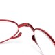 Women Men Portable Light Folding Circle Lens Reading Glasses Flexible Telescopic Presbyopic Glasses