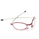 Women Men Portable Light Folding Circle Lens Reading Glasses Flexible Telescopic Presbyopic Glasses