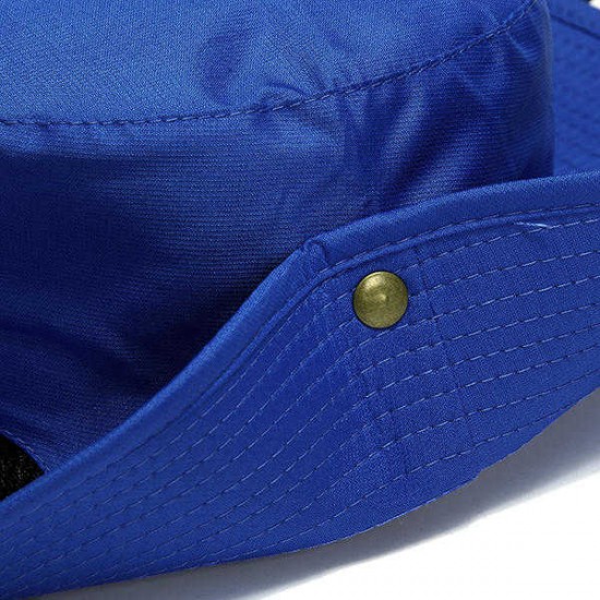 Women Men Summer Wide Brim Sunshade Fisherman Hat Foldable Outdoor Breathable Fisherman Cap