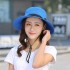 Women Men Summer Wide Brim Sunshade Fisherman Hat Foldable Outdoor Breathable Fisherman Cap