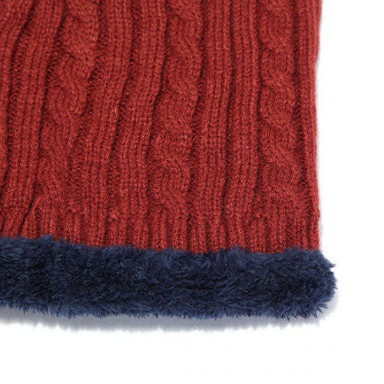 Women Men Thick Knitted Warm Beanie Cap With Earmuffs Hooded Scarf Hooded Neck Cap Women Men Thick Knitted Warm Beanie Cap With Earmuffs Hooded Scarf Hooded Neck Cap