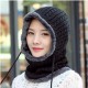 Women Men Thick Knitted Warm Beanie Cap With Earmuffs Hooded Scarf Hooded Neck Cap Women Men Thick Knitted Warm Beanie Cap With Earmuffs Hooded Scarf Hooded Neck Cap