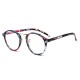 Women Mens Clear Lens Glasses Vintage Round Frame Matal Retro Plain Reading Glasses