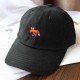 Women Mens Cotton Embroidery Cartoon Baseball Hat Casual Curved Sunshade Sun Cap Adjustable