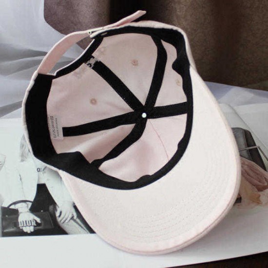 Women Mens Cotton Embroidery Cartoon Baseball Hat Casual Curved Sunshade Sun Cap Adjustable