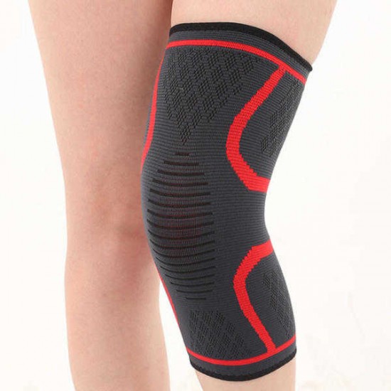 Women Mens High Elasticity Non-slip Knee Protector Pad Gym Sports Guard Kneepad