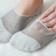 Women Mesh Breathable Anti-slip Invisible Boat Socks Casual Elastic Low Cut Socks