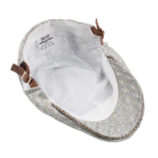 Women Mesh Gauze Painter Beret Caps Outdoor Adjustable Flat Gatsby Newsboy Cap Lightweight