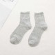 Women Mesh Harajuku Rhombus Middle Tube Short Socks Breathable Good Elastic Funny Socks