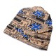 Women Milk Silk Skullies Beanies Cap Casual Flag Pattern Daul Use Multifunction Scraf