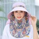 Women Multi-Function Sunshade Bucket Hat with Face Protection and Shawl Uv Protection Fisherman Cap