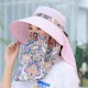 Women Multi-Function Sunshade Bucket Hat with Face Protection and Shawl Uv Protection Fisherman Cap